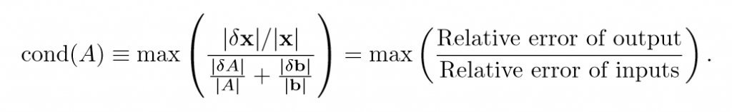 Poor Conditioning equation CFD