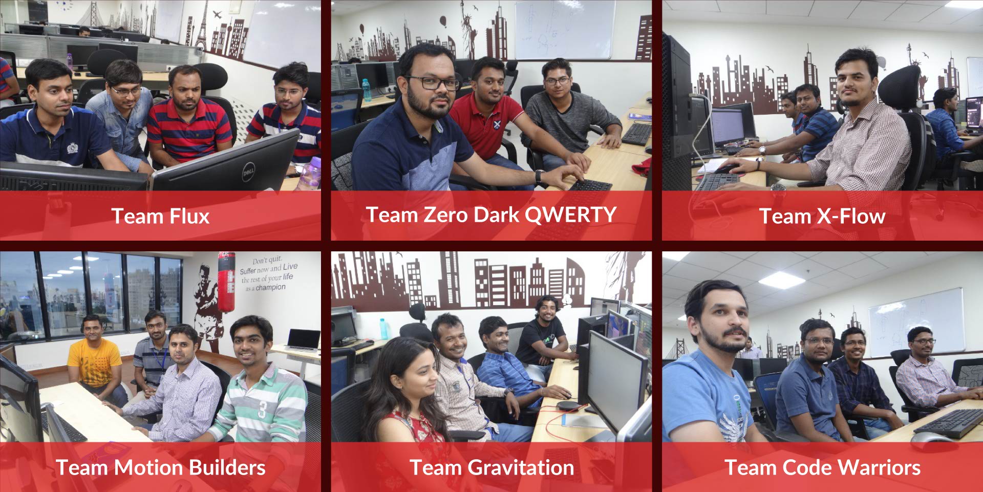 CCTech's first hackathon teams