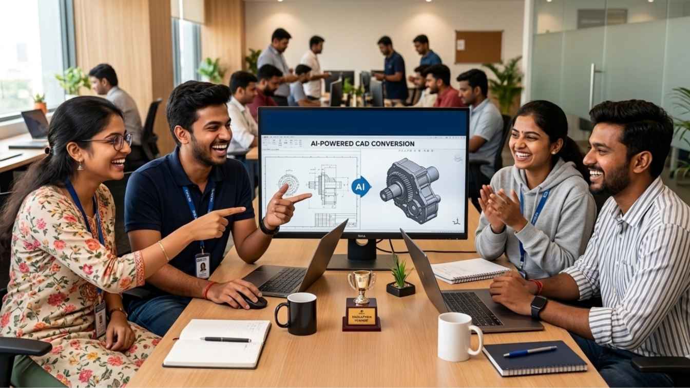 CCTech Hackathon Spotlight - Team Limitless Wins with AI-Powered 2D to 3D CAD Conversion