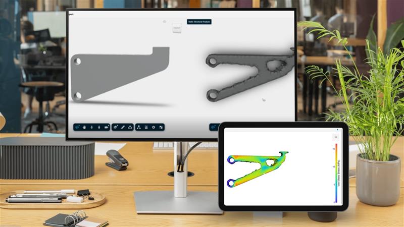 Topology Optimization Workflow via APS Web Viewer