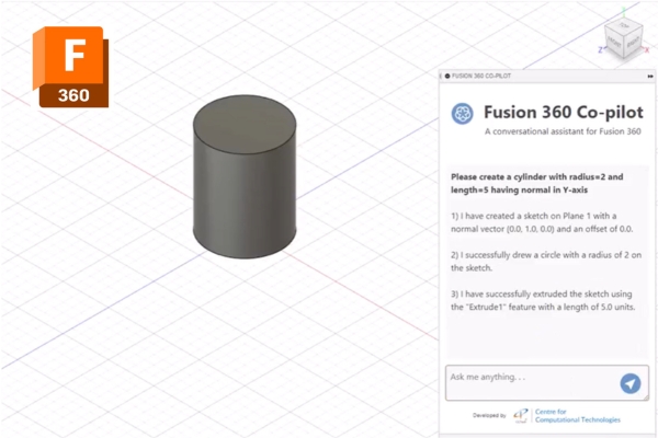 CAD Copilot for Design automation in Fusion 360
